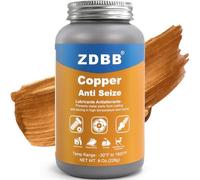 ZDBB Lubricante antiadherente de cobre Compuesto antiadherente para bujías, roscas y tuercas Pasta antiadherente para altas temperaturas en automoción con botella con pincel, 8 oz