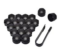 ZDDYUU 20 Piezas Tapas para Tuercas, para Tesla Model S 2016-2023 Antioxidantes Cubierta Tornillo Cubo AutomáTico Tapones Tapones Tornillos Ruedas,21mm-Black