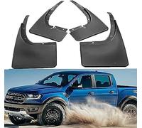 ZDDYUU 4 Piezas Coche Faldillas para Ford Ranger T6 T7 T8 Pickup 2012-2019, Delantero Trasero Protección Antisalpicaduras Salpicaduras Carrocería Barro Guardias