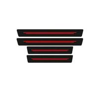 ZDDYUU 4 Piezas Pegatina para Umbral de Coche para VW VW Golf 6 GTI Golf 7 Golf 7 GTI Golf Tdi Golf Sportsvan, Pegatinas de Protector Decoración Estribos de Fibra Carbono,B Red