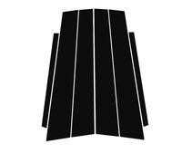 ZDDYUU Adhesivo Protector para Pilar B/C Coche para Volkswagen ID.4, Pegatina Espejo para Pilar Adhesivo Decorativo Autoadhesivo Decorativo
