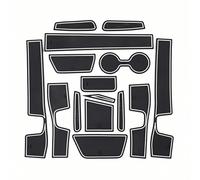 ZDDYUU Alfombrillas de Goma para Consola Central para Buick Encore 2020, Portavasos Reposabrazos para Puerta Antipolvo Alfombrilla de Goma,White