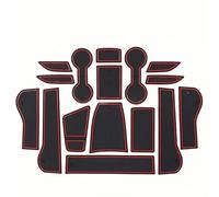 ZDDYUU Alfombrillas de Goma para Consola Central para Buick Encore GX 2020-2022, Portavasos Reposabrazos para Puerta Antipolvo Alfombrilla de Goma,Red
