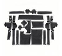 ZDDYUU Alfombrillas de Goma para Consola Central para Hyundai Sonata 2020, Portavasos Reposabrazos para Puerta Antipolvo Alfombrilla de Goma,White