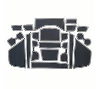 ZDDYUU Alfombrillas de Goma para Consola Central para Kia Sportage 2018-2019, Portavasos Reposabrazos para Puerta Antipolvo Alfombrilla de Goma,White