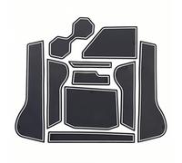 ZDDYUU Alfombrillas de Goma para Consola Central para Lavida Plus 2018-2021, Portavasos Reposabrazos para Puerta Antipolvo Alfombrilla de Goma,White