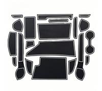 ZDDYUU Alfombrillas de Goma para Consola Central para Nissan Note E-Power NISMO, Portavasos Reposabrazos para Puerta Antipolvo Alfombrilla de Goma,White