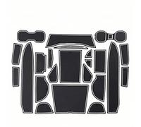 ZDDYUU Alfombrillas de Goma para Consola Central para Volvo XC40 2020, Portavasos Reposabrazos para Puerta Antipolvo Alfombrilla de Goma,White