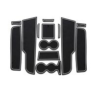 ZDDYUU Alfombrillas de Goma para Peugeot 308 2014-2019, Consola Central Alfombrillas Antideslizantes Posavasos Alfombrilla Coche Accesorios