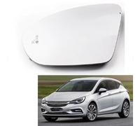 ZDDYUU Cristal de Espejo Retrovisor Calefactable para Opel/Vauxhall Astra K 2015 2016 2017 2018 2019, Clip Lateral con Espejo Vidrio Repuesto Calentado Retrovisor Espejo,Left