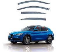 ZDDYUU Deflectores de Viento Deportivo Deflector de Lluvia para Alfa Romeo Stelvio 2017-2022, deflectores de Viento, Cortavientos Ventana Coche