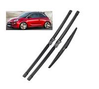 ZDDYUU Kit Escobillas Limpiaparabrisas para Opel Adam 2012-2019, Delantera+Trasera - Resistente a Tormentas y Hielo 3 Piezas