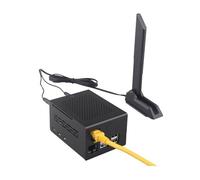 ZDE ZP596C PCIe to M.2 E Key Hat Magnetic Base Antenna WiFi7 6 6E 5 PCIe to 2.5G Ethernet Network Port Hat with ZC506 Case for Raspberry Pi 5 Support Google TPU WiFi 7 BE200 WIFI6E AX210 MT7922 WIFI6