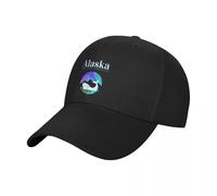 ZDEDPWNKU Alaska La última Frontera Divertida Alaska Northern Lights Orca Gorra de béisbol Ballena de béisbol Gorra de Golf Hombre para Mujeres 2024