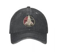 ZDEDPWNKU Sombrero de béisbol Vintage de Vaqueros CCCP Yuri Gagarin Emblema del Transbordador Espacial para Chico Gorros de Sol Ajustables