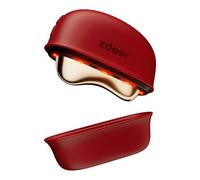 ZDEER GS5 - Herramienta de escultura facial eléctrica Gua Sha de latón con vibración, masajeador facial para mujer, terapia de luz roja LED para cuello y cara, dispositivo reafirmante de la piel