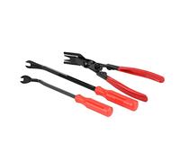 ZDETGU 3 Piezas Remaches de Puerta Clips Alicates Removedor de Sujetador Extractor Kit de Herramientas de Barra de Palanca Diseño de Mandíbula con Resorte Profesional para Panel de