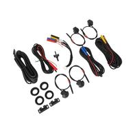 ZDETGU 360CocheCámaraSistemaPanoramicSurroundViewAHDIP68 StarlightNightVisionpara AutoRadioInstalación RápidaMetalABS (1080P)