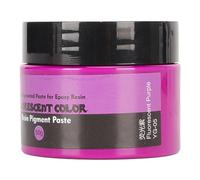 ZDETGU 50 G de Color Fluorescente Pasta de Pigmento Altamente Concentrados Colores Vibrantes para Arte de Bricolaje y Proyectos de Artesanía Naranja Fluorescente (púrpura fluorescente)