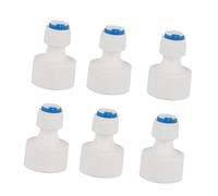 ZDETGU 6 Piezas 1/4 Tubo OD a 1/2 Hembra Conector Rápido de Empuje para RO Diseño Eficiente Instalación sin Herramientas Uso Versátil para Beber y Más