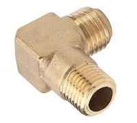 ZDETGU Accesorio de Latón con Codo de 90 Grados - Conector Roscado G1/4 X para Tuberías - Acoplamiento Seguro en ángulo Recto para Accesorios de Bomba Confiables - Accesorio de Tubería para Uso