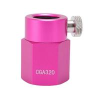 ZDETGU Adaptador de Recarga de CO2 Kit de Conexión Rápida para Fabricantes de Refrescos Aleación de Aluminio Conector de Cilindro de Gas Compatible con CGA320 para una Carbonatación sin Esfuerzo