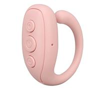 ZDETGU Anillo Remoto, Control con un, Volumen del Obturador de la Cámara, Ajuste del Brillo de la Pantalla con Batería de Larga Duración, para iOS 15 0 8 0, Tableta, Teléfono, Lectura (Rosada)