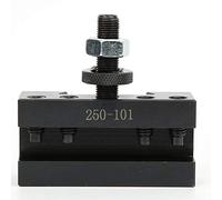 ZDETGU AXA Portaherramientas 250-101 para Torno Herramientas de Torneado CNC Diseño en V de Acero Se Adapta a Herramientas Redondas y de Vástago de 3/16 Pulg./2 Pulg.Compatible con Dorian, Aloris,