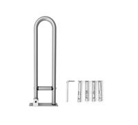 ZDETGU Barra de Agarre Abatible de Aleación de Aluminio para Baño, Inodoro, Ducha, Bañera, 25,4 Mm de Diámetro, Pasamanos Plegable de 90 ° con Montaje con Tornillo, Accesibilidad para Personas