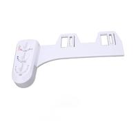 ZDETGU Bidé Frío y Caliente, Accesorio para Inodoro con Boquilla Doble, Pulverizador, Asiento de Baño No Eléctrico