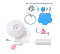 ZDETGU Bobinadora de Hilo Manual con Abrazadera de Escritorio Bobinadora de Hilo Giratoria Portátil para Tejer, Soporte de Muñeca de Silicona y Base Antideslizante Estable, Artesanía Compacta para