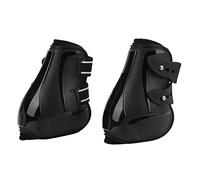 ZDETGU Botas de Tendón de Caballo para Patas Traseras XL - Pata de Neopreno con Carcasa de PU Antideslizante para Saltar y Entrenar - Negro (Patas traseras Negras Largo (37,8 X 25,2 Pulgadas))