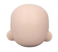 ZDETGU Cabeza de Muñeca en Blanco para 1/12 BJD Parte de Cara de Muñeca Extraíble Personalizable para Maquillaje y Reemplazo de Bricolaje, Cabeza de Cemento de Plástico Ligero Hecha a Mano (Blanco