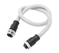 ZDETGU Cable Troncal de 0,5 M, Rosca de 7/8 pulg., Conector Macho a Hembra de 5 Pines, IP67 para Sistemas NMEA 2000, Tránsito Ferroviario de Motor, y Bus de Campo DeviceNet