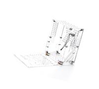 ZDETGU Caja de Computadora Mini ITX con Soporte para Fuente de Alimentación Placa Base de 17x17 Cm Chasis Acrílico Transparente Compacto de Enfriamiento de 360° Caja de PC en Torre Portátil para