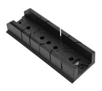 ZDETGU Caja de Sierra Ingletadora para Carpintería Herramienta de Corte de Plástico ABS con Guías de 0 22,5 45 90 Grados para Proyectos de Azulejos de Yeso de Madera Gabinete de Inglete para Cortes