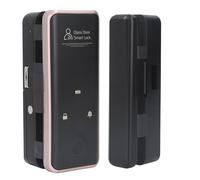 ZDETGU Cerradura de Huella Digital para Puertas de Vidrio Entrada Digital sin Llave con Control de Aplicación, Contraseña Temporal y Fuente de Alimentación de Emergencia, Compatible con 8 Puertas de