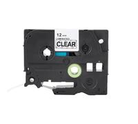 ZDETGU Cinta para Etiquetadora Compatible KZE 12mm, Funda de PVC para