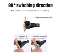 ZDETGU Clips de Ventilación de Coche Diseños de Flores Coloridas Mejoras Funcionales del Clamp/Holder de Aromaterapia para el Coche y Más allá (Mezcla de polvo blanco y negro)