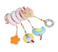 ZDETGU Cochecito Colgante para bebé, Juguete de Actividad en Espiral de Felpa Suave con Sonido Chirriante para Recién Nacidos, Bebés, Desarrollo de Aprendizaje Temprano, Cochecito, Accesorio para