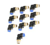 ZDETGU Conector Rápido Neumático Adaptador de Accesorios de Servicio 1/4 para Tubos de 8 Mm con Rotación de 360 y Sello a Prueba de Fugas, Acoplamiento de Conexión Rápida con Rosca G1/4 para