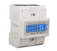 ZDETGU Contador de Energía Digital Trifásico de 4 Hilos | Pantalla Lcd de montaje en carril Din, corriente de 10-100A, medición de vatímetro Kwh, alta precisión, diseño antirrobo