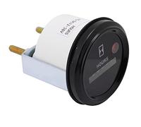 ZDETGU Contador de Horas de Cuarzo Redondo de 6 Dígitos para Motor de Barco, Automóvil, Camión, Probador Preciso de Medidor de Horas DC AC 12-36V