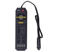 ZDETGU Convertidor de 200W para Coche, 12V a 220V con Puertos USB 4.1A, Adaptador Sinusoidal Modificado PWM para Vehículos, Acampada, Viajes, Respaldo de Energía de Emergencia