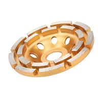ZDETGU Disco Abrasivo de Diamante de Doble Hilera de 115 Mm/125 Mm/180 Mm para Amoladora Angular, Chorro de de 5 Mm para Corte, Esmerilado Húmedo/seco en Ladrillo, Hormigón, Piedra y Cerámica (115mm)