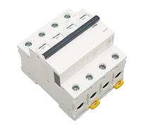 ZDETGU Disyuntor en Miniatura 4P 25A AC 400V con Carcasa PA66 Retardante de Llama para Uso Industrial Comercial Extinción de de Cortocircuito (40A)