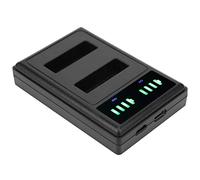 ZDETGU Doble Concentrador Rápido para Batería de Cámara EN EL23 con Pantalla LCD, Entrada Tipo C, Portátil Dual para Fotografía de Viajes