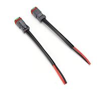 ZDETGU DT 2Pin Macho Hembra Conector de Arnés de Cableado IP68 para Lámpara de Trabajo LED Barra de Luz 12V 24V 700W Adaptador