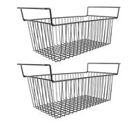 ZDETGU Estante de Alambre Apilable para Congelador, 2 Paquetes, Estante | Construcción de alambre de acero, se adapta a congelador horizontal y despensa, 22,2 x 9,9 x 9,4 pulgadas cada .