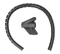 ZDETGU Funda para Cable 10M Tubo de Gestión de Cables Ignífugo Cubierta Flexible de PE para Uso Industrial Diámetro Negro 10 Mm (Φ28mm)